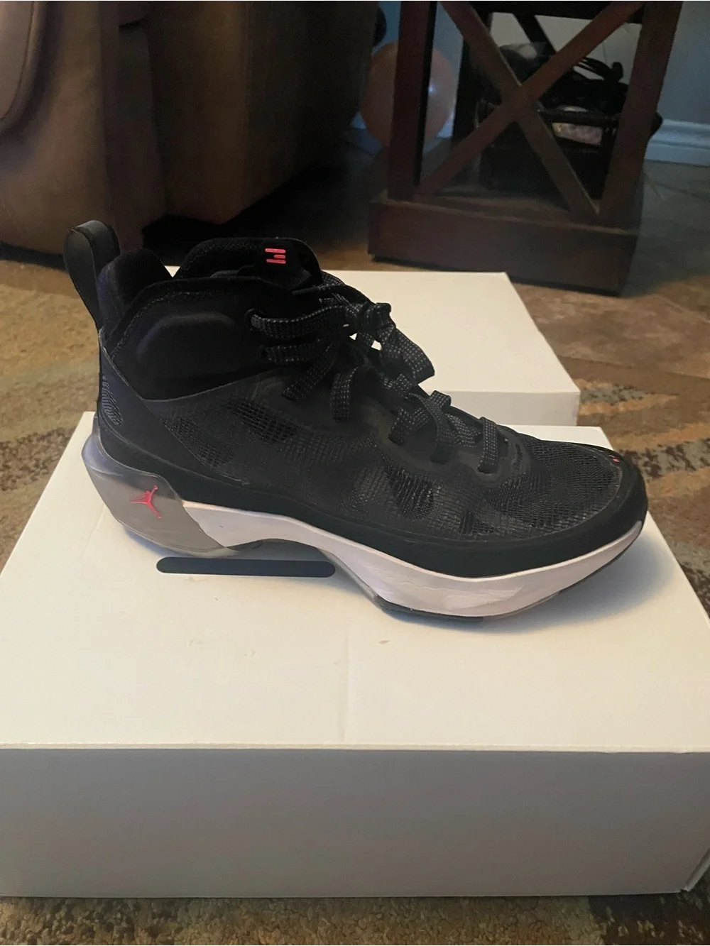 Youth Black Athletic Sneakers - Brand Unspecified